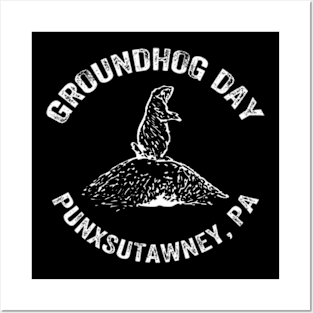 Groundhog Punxsutawney Funny Groundhog Day Shadow Posters and Art